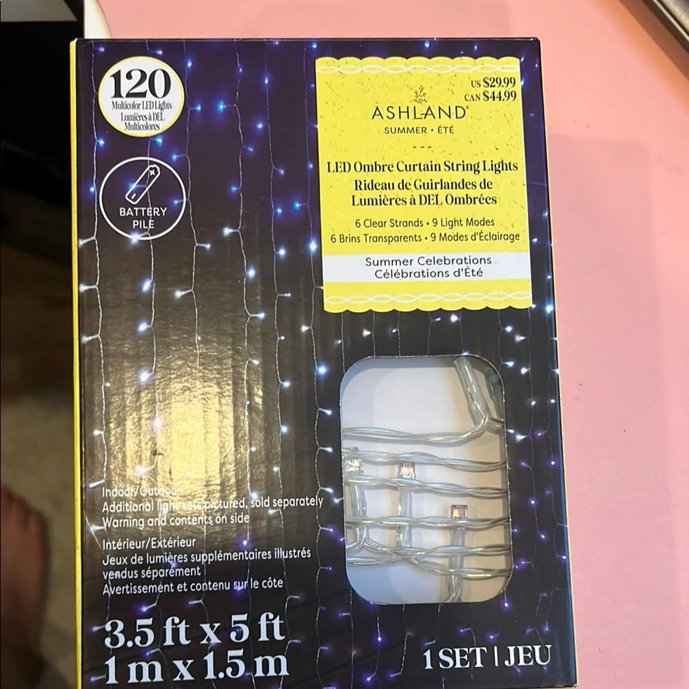 Ashland LED Ombre Curtain String Lights